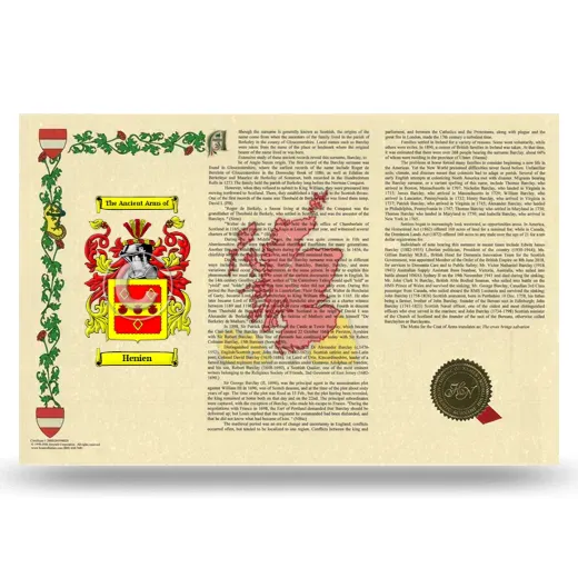 Henien Armorial History Landscape Style