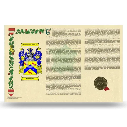 Henrichs Armorial History Landscape Style