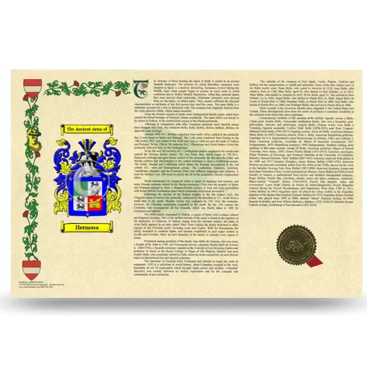 Hermosa Armorial History Landscape Style