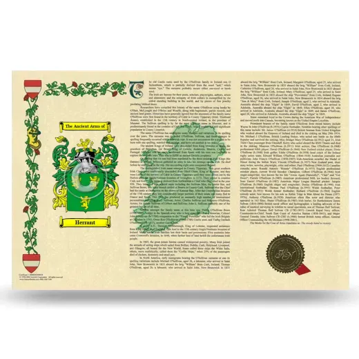 Herrant Armorial History Landscape Style