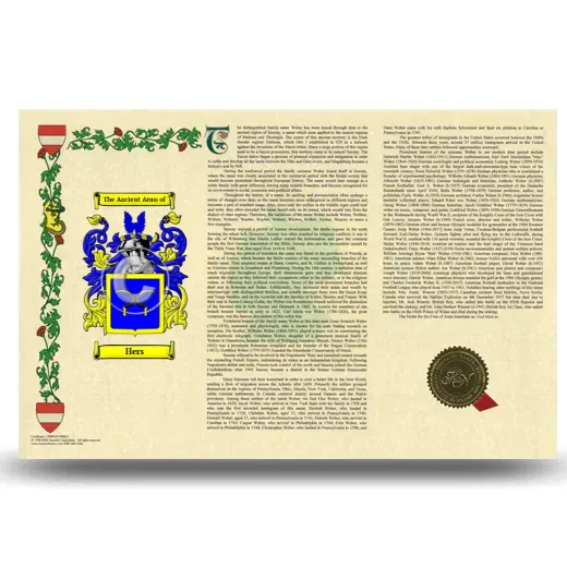 Hers Armorial History Landscape Style