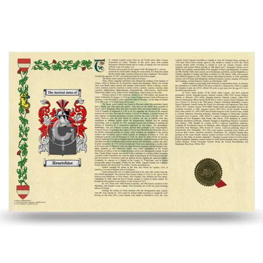 Heurtebise Armorial History Landscape Style