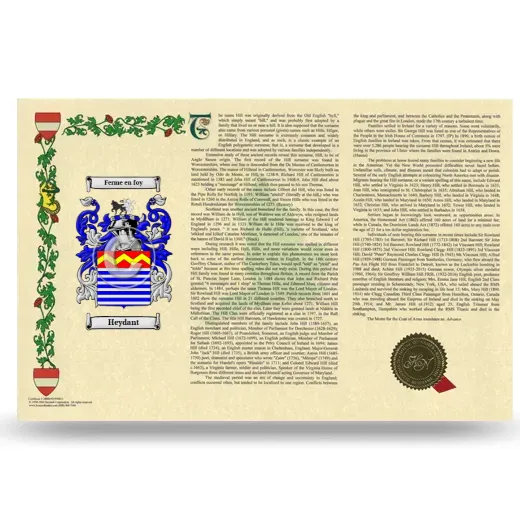 Heydant Armorial History Landscape Style