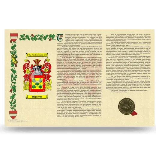 Higueras Armorial History Landscape Style