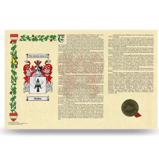 Hoden Armorial History Landscape Style