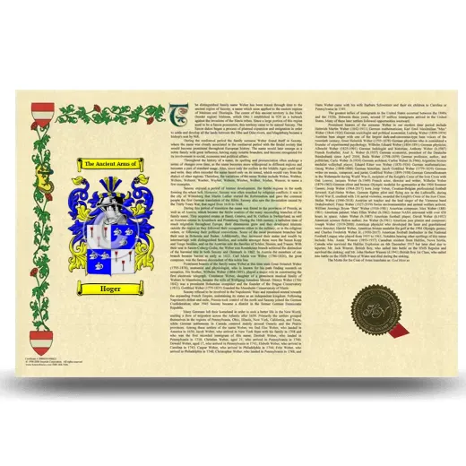 Hoger Armorial History Landscape Style