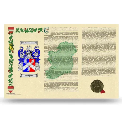Hollegend Armorial History Landscape Style