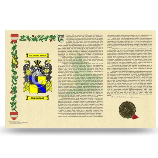 Hoppeshort Armorial History Landscape Style