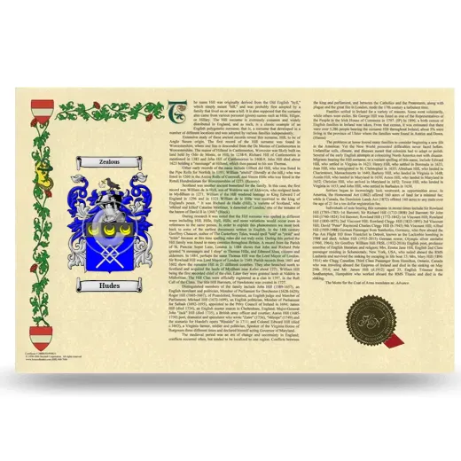 Hudes Armorial History Landscape Style