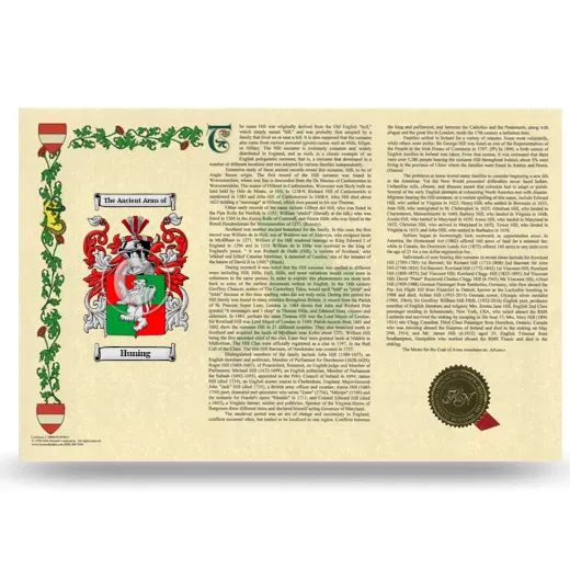 Huning Armorial History Landscape Style