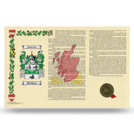 Hutchison Armorial History Landscape Style