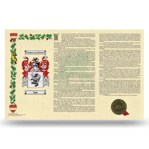 Ings Armorial History Landscape Style