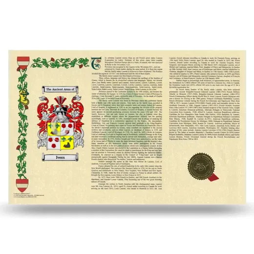 Ivers Armorial History Landscape Style