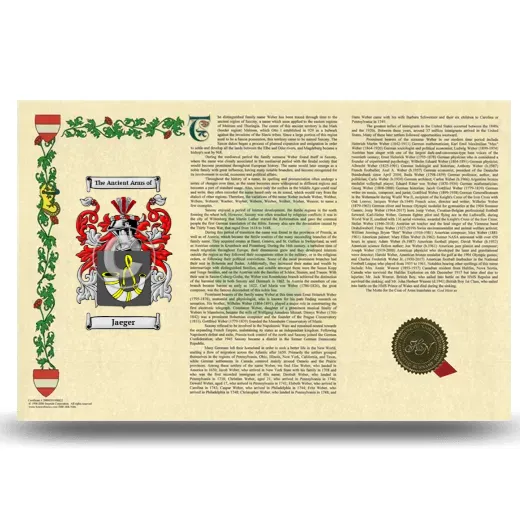 Jaeger Armorial History Landscape Style
