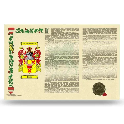 Javin Armorial History Landscape Style