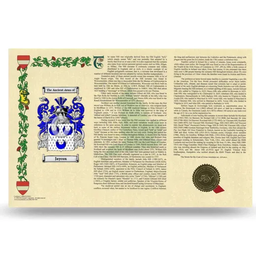 Jaycox Armorial History Landscape Style