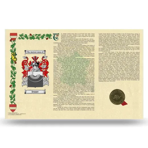 Jeuner Armorial History Landscape Style