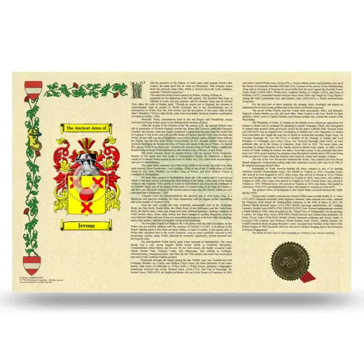 Jevons Armorial History Landscape Style