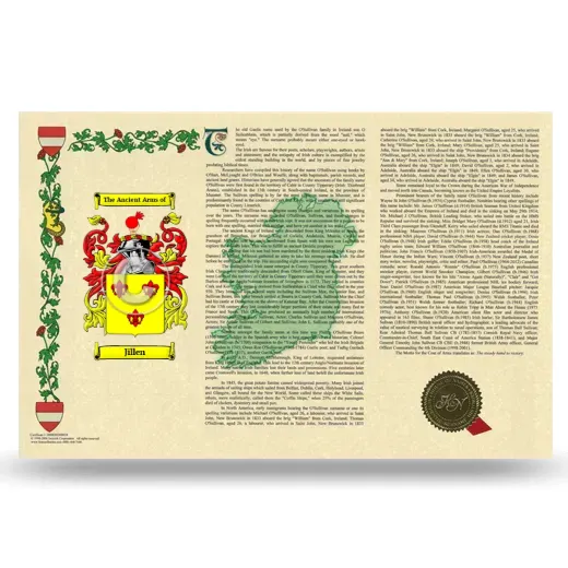 Jillen Armorial History Landscape Style