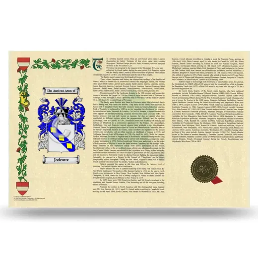 Jodeaux Armorial History Landscape Style