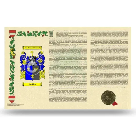 Junkins Armorial History Landscape Style