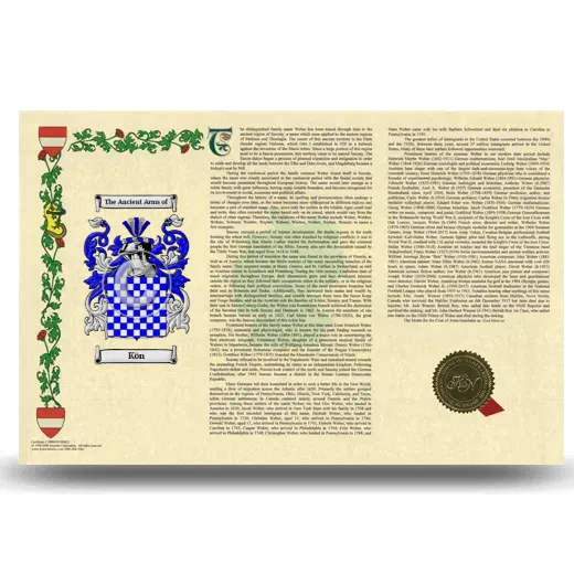 Kön Armorial History Landscape Style