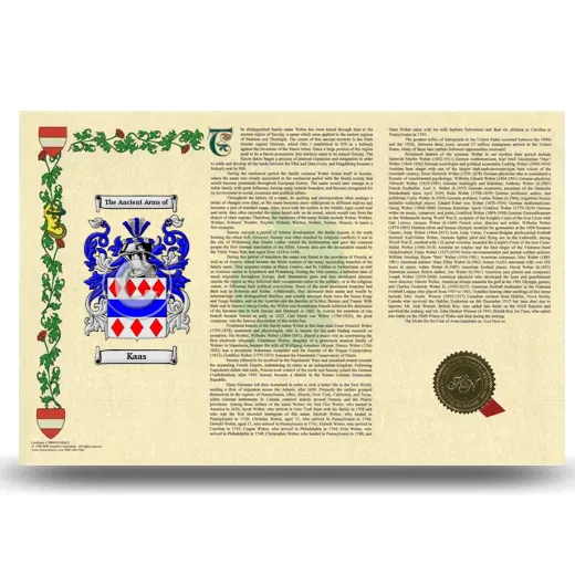 Kaas Armorial History Landscape Style
