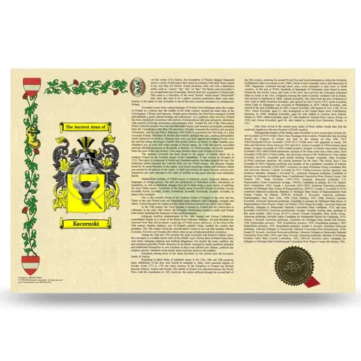 Kaczenski Armorial History Landscape Style