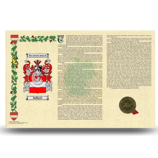 Kalbach Armorial History Landscape Style