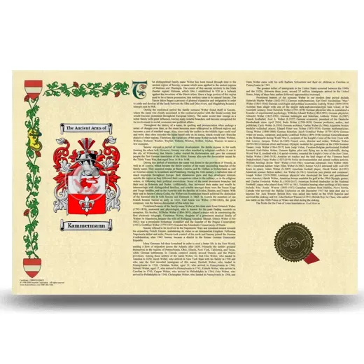 Kammermann Armorial History Landscape Style
