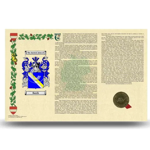 Karch Armorial History Landscape Style