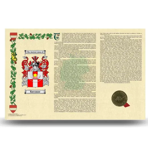 Karczmar Armorial History Landscape Style