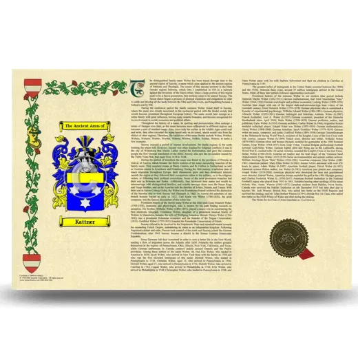 Kattner Armorial History Landscape Style