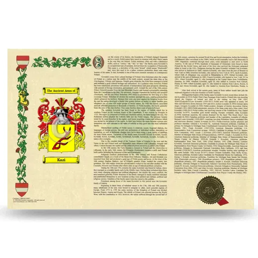 Kazi Armorial History Landscape Style