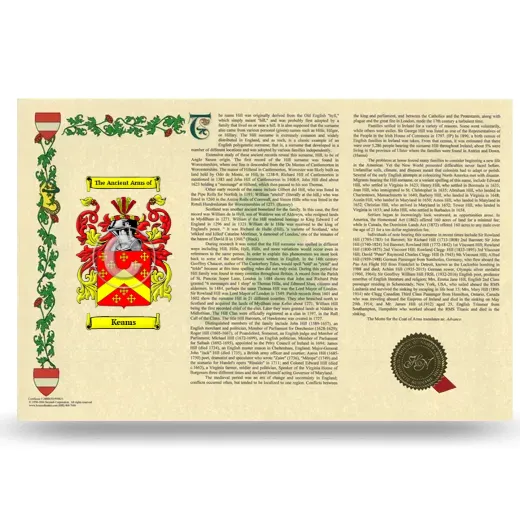Keams Armorial History Landscape Style