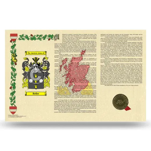 Keilor Armorial History Landscape Style