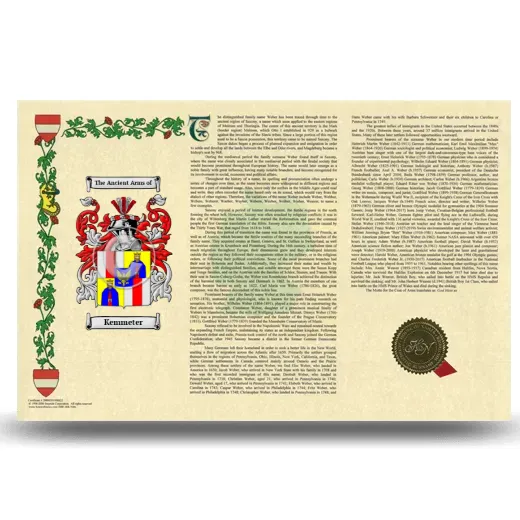 Kemmeter Armorial History Landscape Style