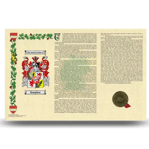 Kemphen Armorial History Landscape Style