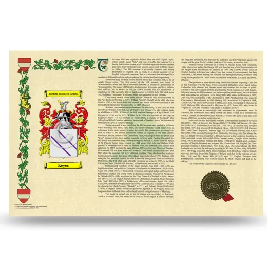Keyes Armorial History Landscape Style