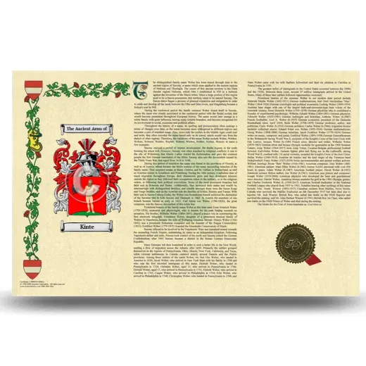 Kinte Armorial History Landscape Style