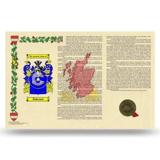 Kirkconel Armorial History Landscape Style