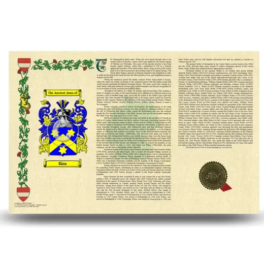 Kirn Armorial History Landscape Style