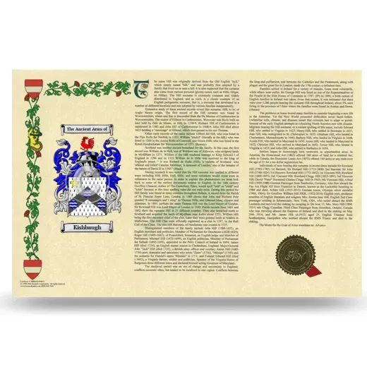 Kishbaugh Armorial History Landscape Style