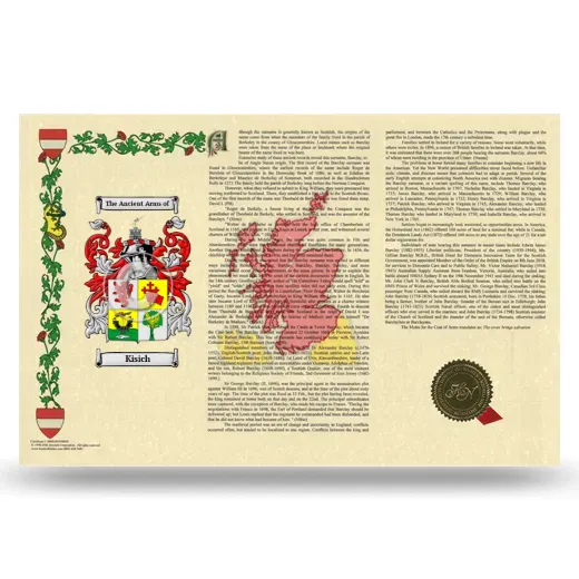 Kisich Armorial History Landscape Style