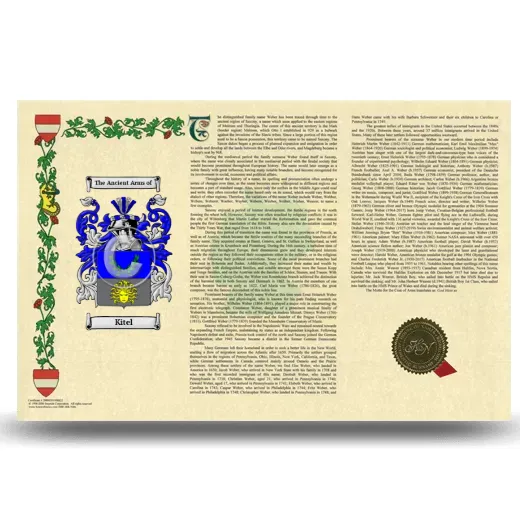 Kitel Armorial History Landscape Style