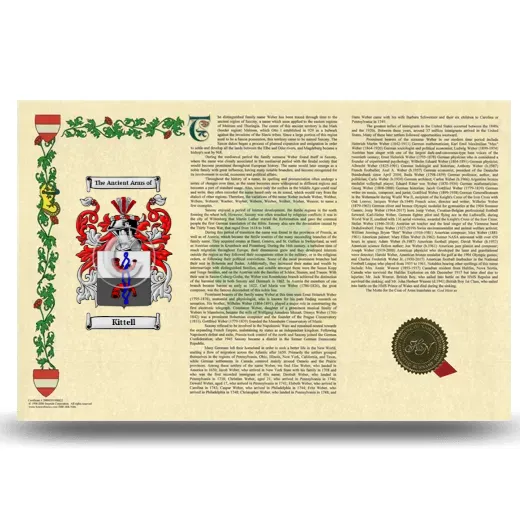 Kittell Armorial History Landscape Style