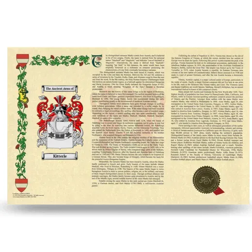 Kitterle Armorial History Landscape Style
