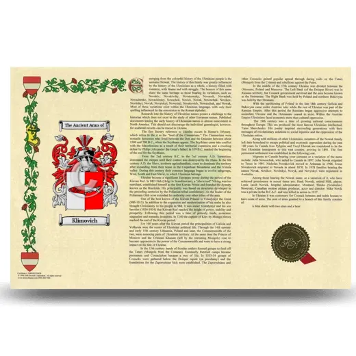 Klimovich Armorial History Landscape Style
