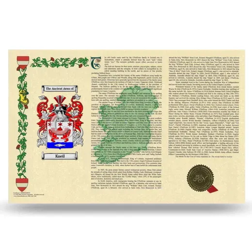 Kneil Armorial History Landscape Style