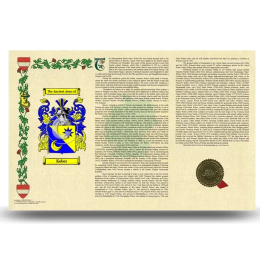 Kober Armorial History Landscape Style